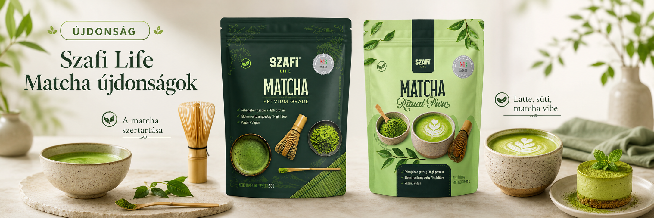 Szafi Life Matcha újdonságok webshop cover