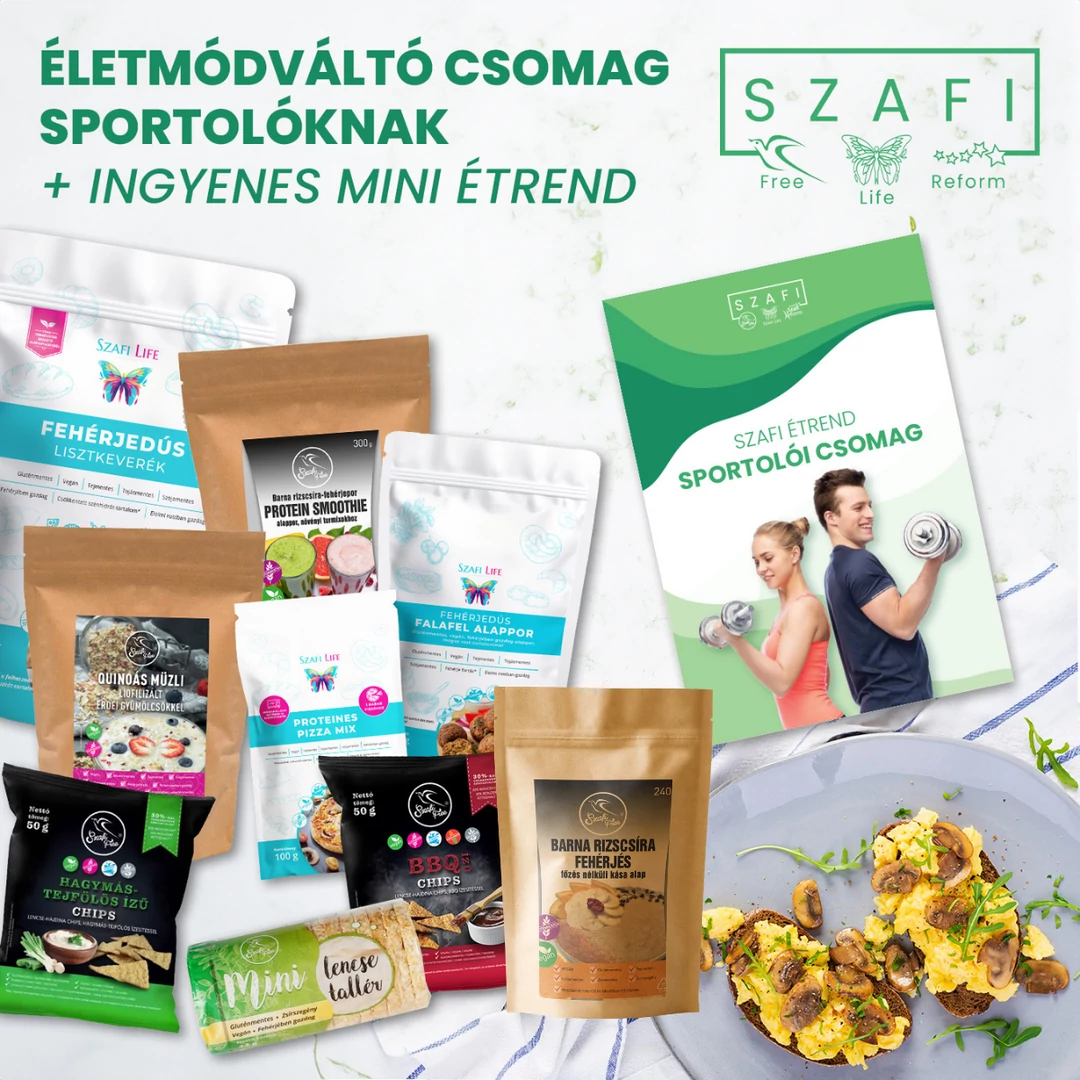Szafi sportolói csomag gluténmentes termékekkel