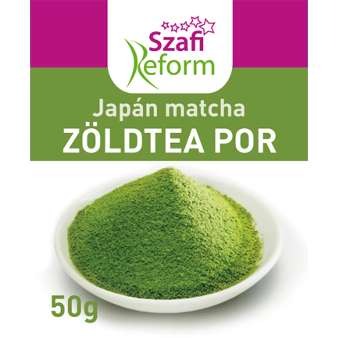 Szafi Reform japán matcha zöldtea por 50g (gluténmentes)