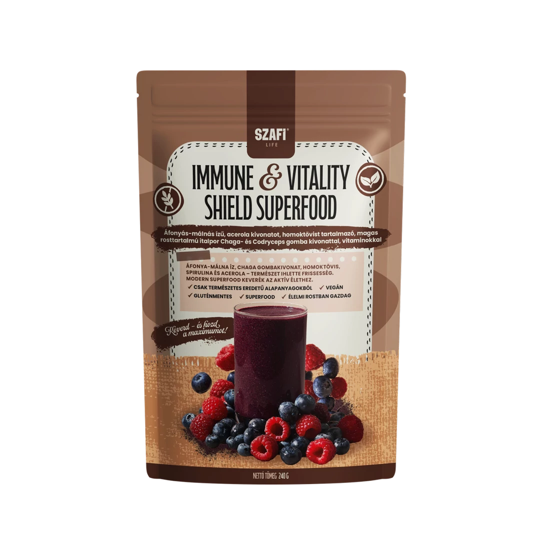 Szafi Life Immune & Vitality Shield superfood 240g (gluténmentes)