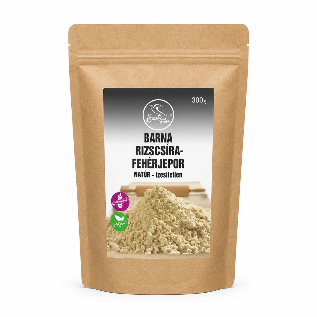 Szafi Free barna rizscsíra-fehérjepor natúr- ízesítetlen (gluténmentes) 300g