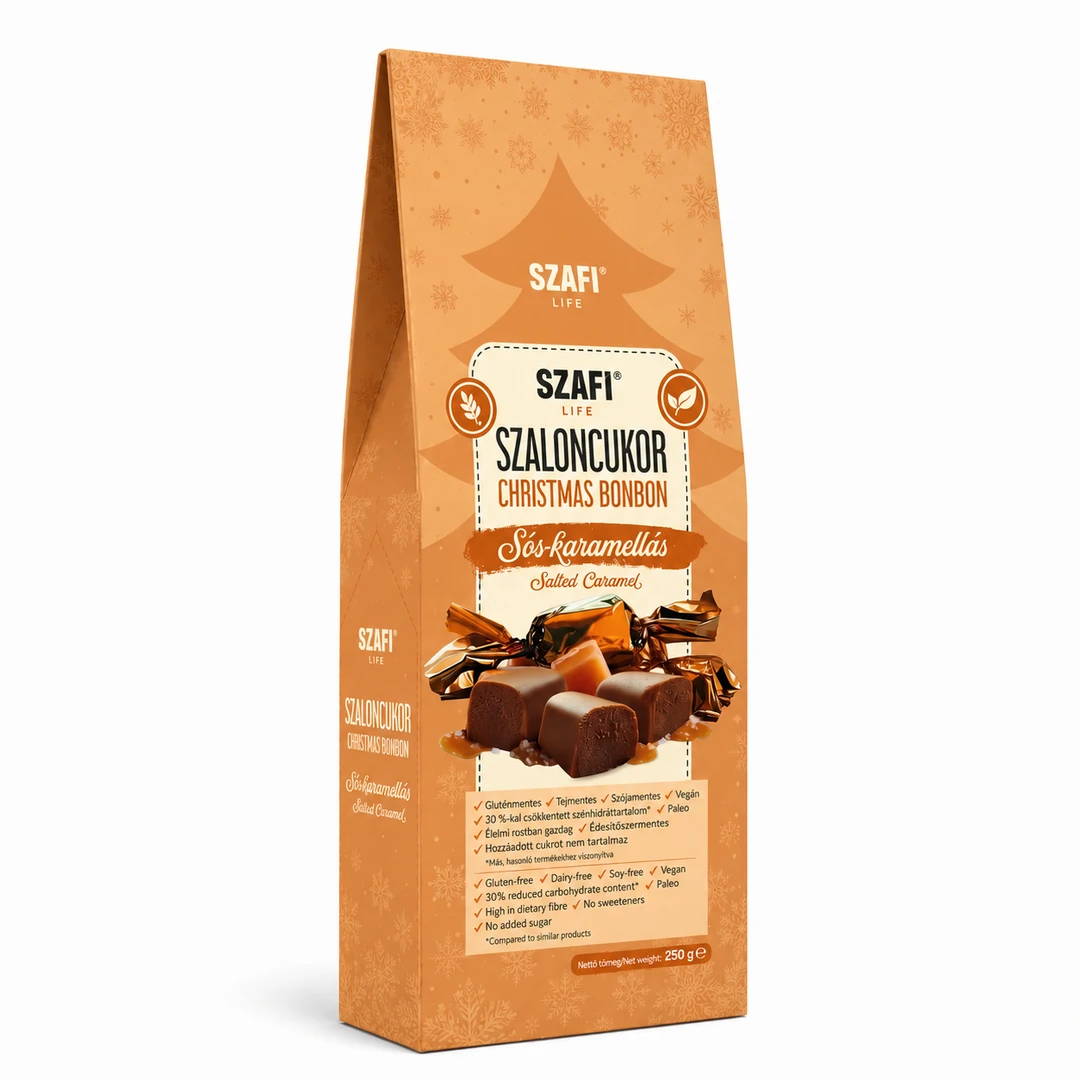 Szafi Life Sóskaramellás szaloncukor 250g (gluténmentes)