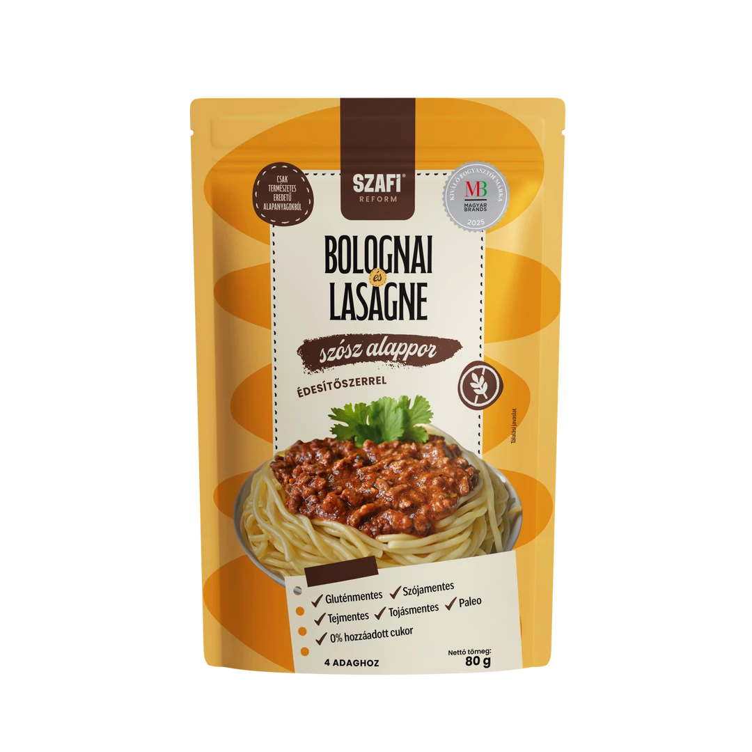 Szafi Reform bolognai és lasagne szósz alap édesítőszerrel (gluténmentes) 80g