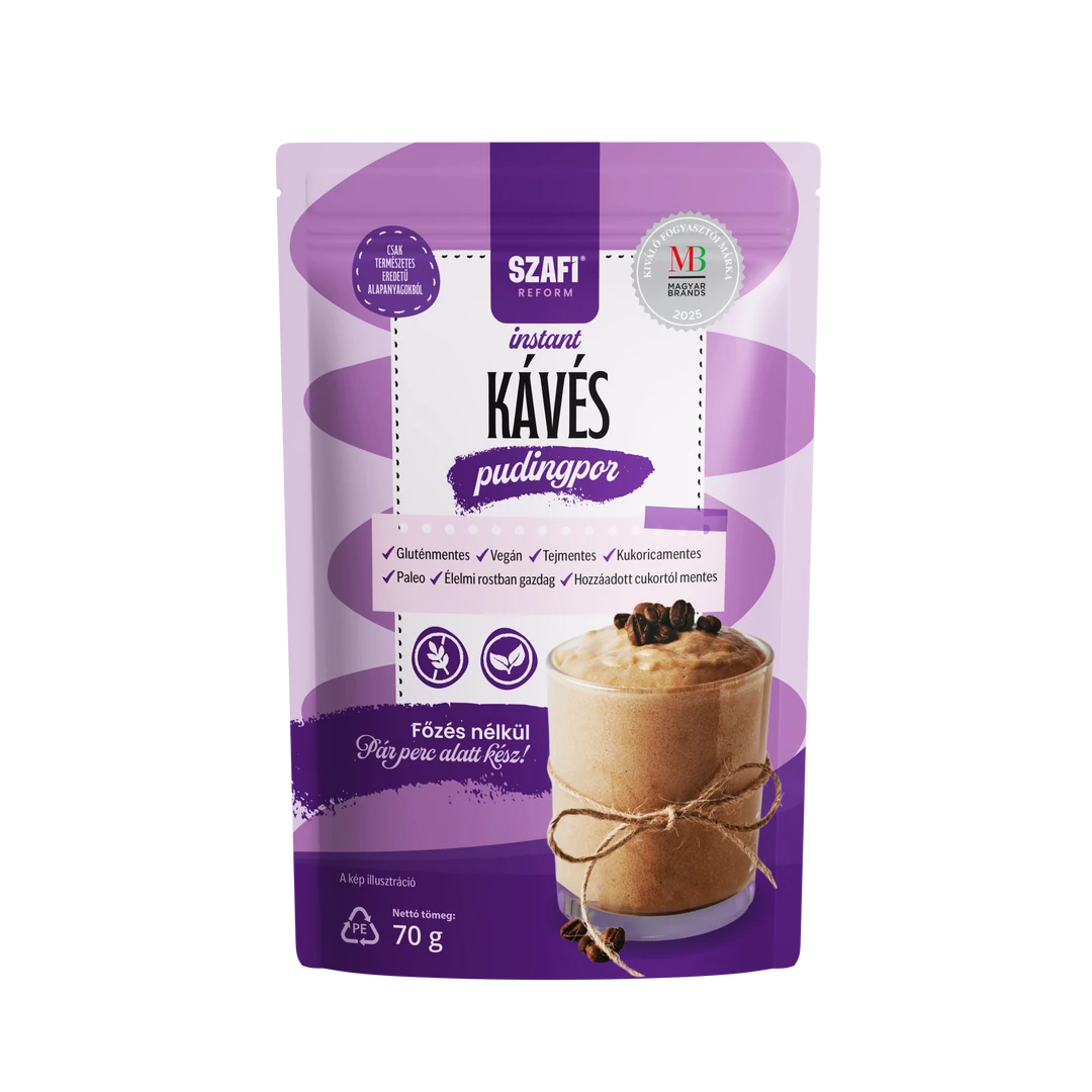 Szafi Reform Instant kávés pudingpor (gluténmentes) 70g