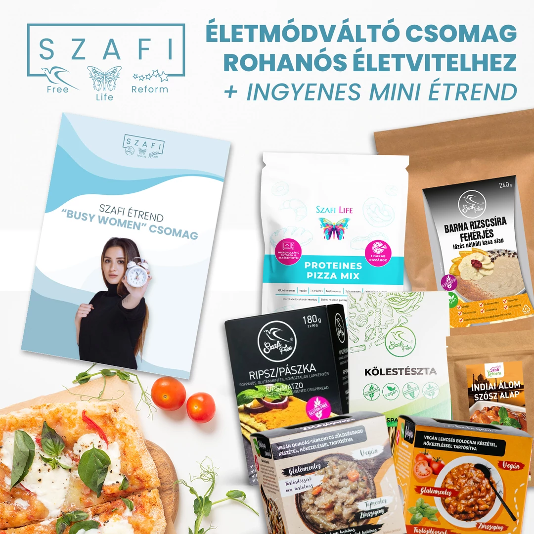 Szafi Busy Woman csomag gluténmentes termékekkel