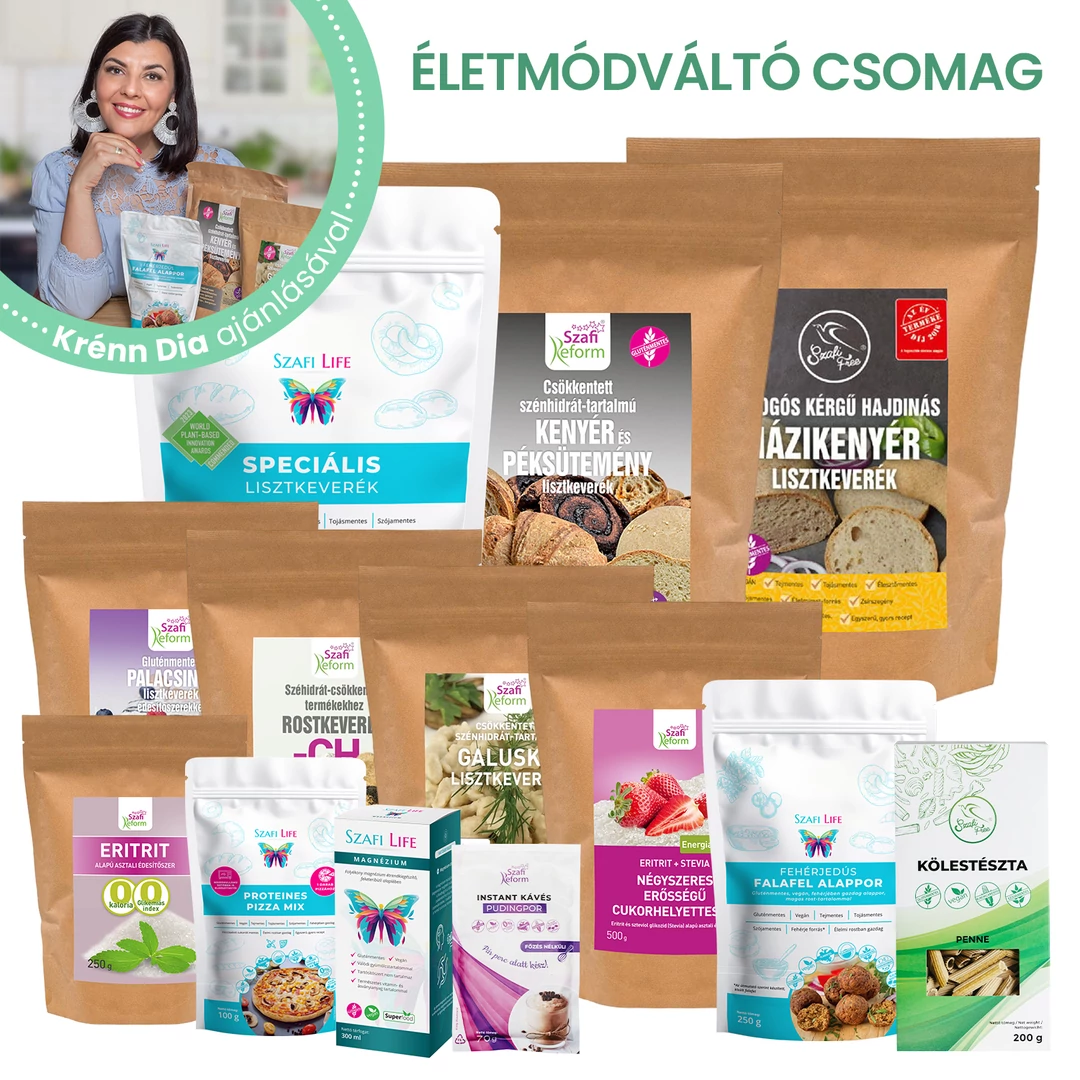 Életmódváltó csomag Krénn Dia ajánlásával (gluténmentes)