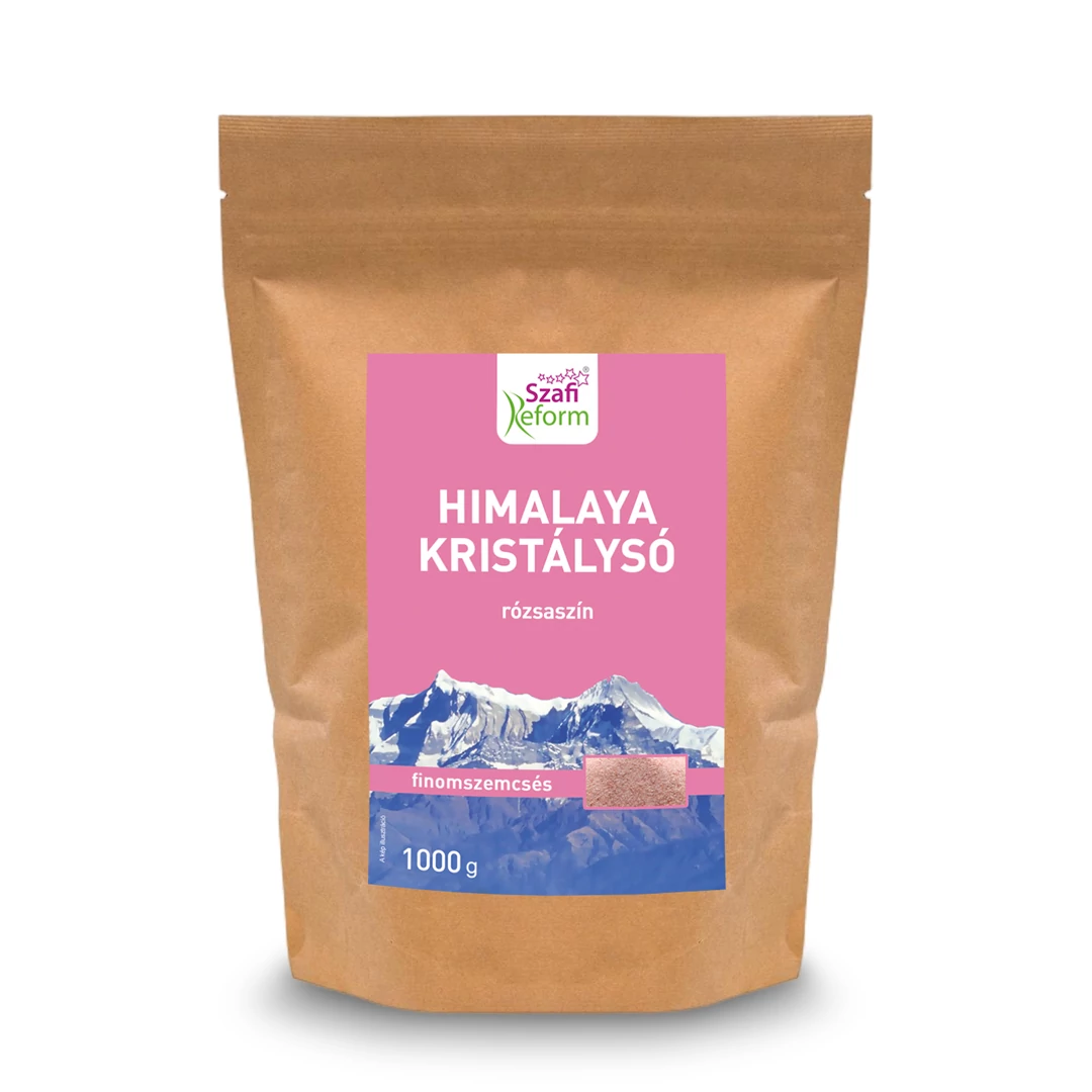Szafi Reform rózsaszín finomszemcsés himalaya só (gluténmentes) - 2 kiszerelésben
