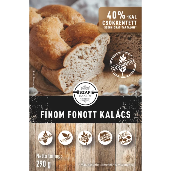 Szafi Bakery finom fonott kalács (gluténmentes, gyorsfagyasztott, tejmentes) 290g