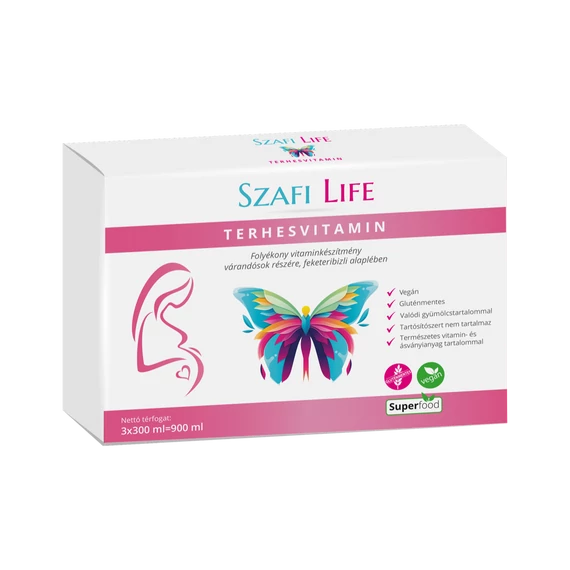 Szafi Life Terhesvitamin 3x300ml (gluténmentes)