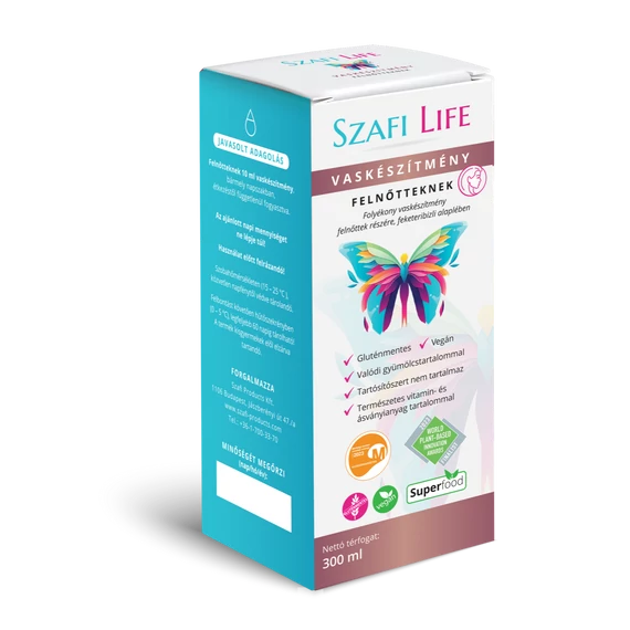 Szafi Life Vaskészítmény felnőtteknek 300ml (gluténmentes)