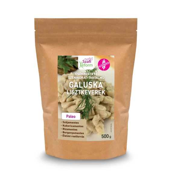 Szafi Reform gluténmentes, csökkentett szénhidrát-tartalmú galuska és házi tészta lisztkeverék (Paleo) 500 g