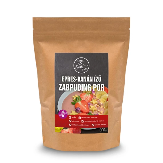 Szafi Free epres-banán ízű zabpuding por (gluténmentes, tejmentes) 300 g