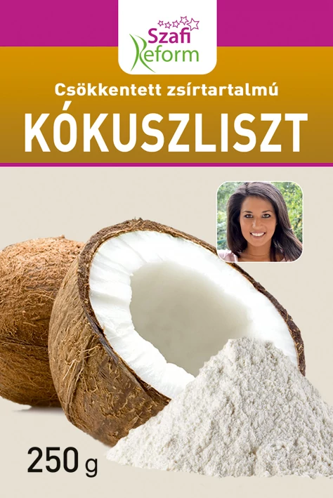 Szafi Reform csökkentett zsírtartalmú kókuszliszt 250 g (gluténmentes)