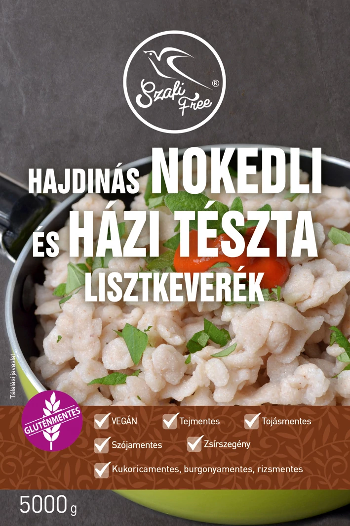 Szafi Free Hajdinás Nokedli és házi tészta lisztkeverék 5000 g (gluténmentes, tejmentes, tojásmentes, zsírszegény)
