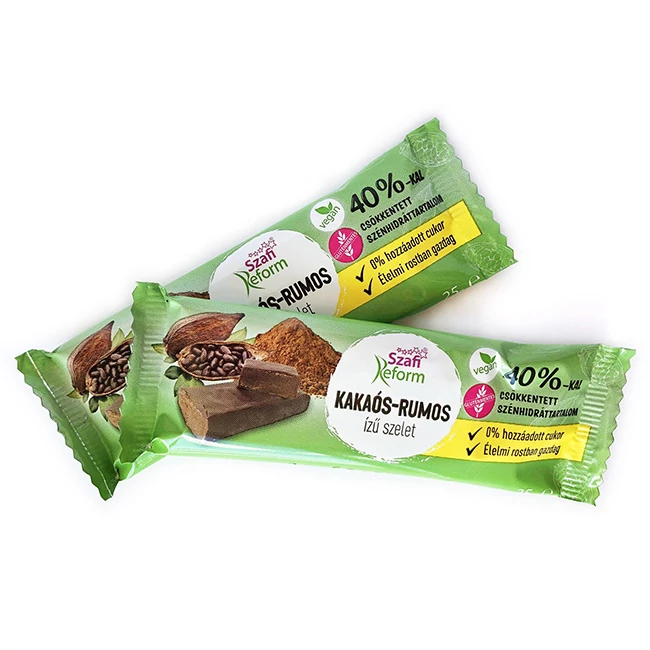 Szafi Reform Kakaós-rumos ízű csokiszelet 25g (gluténmentes)