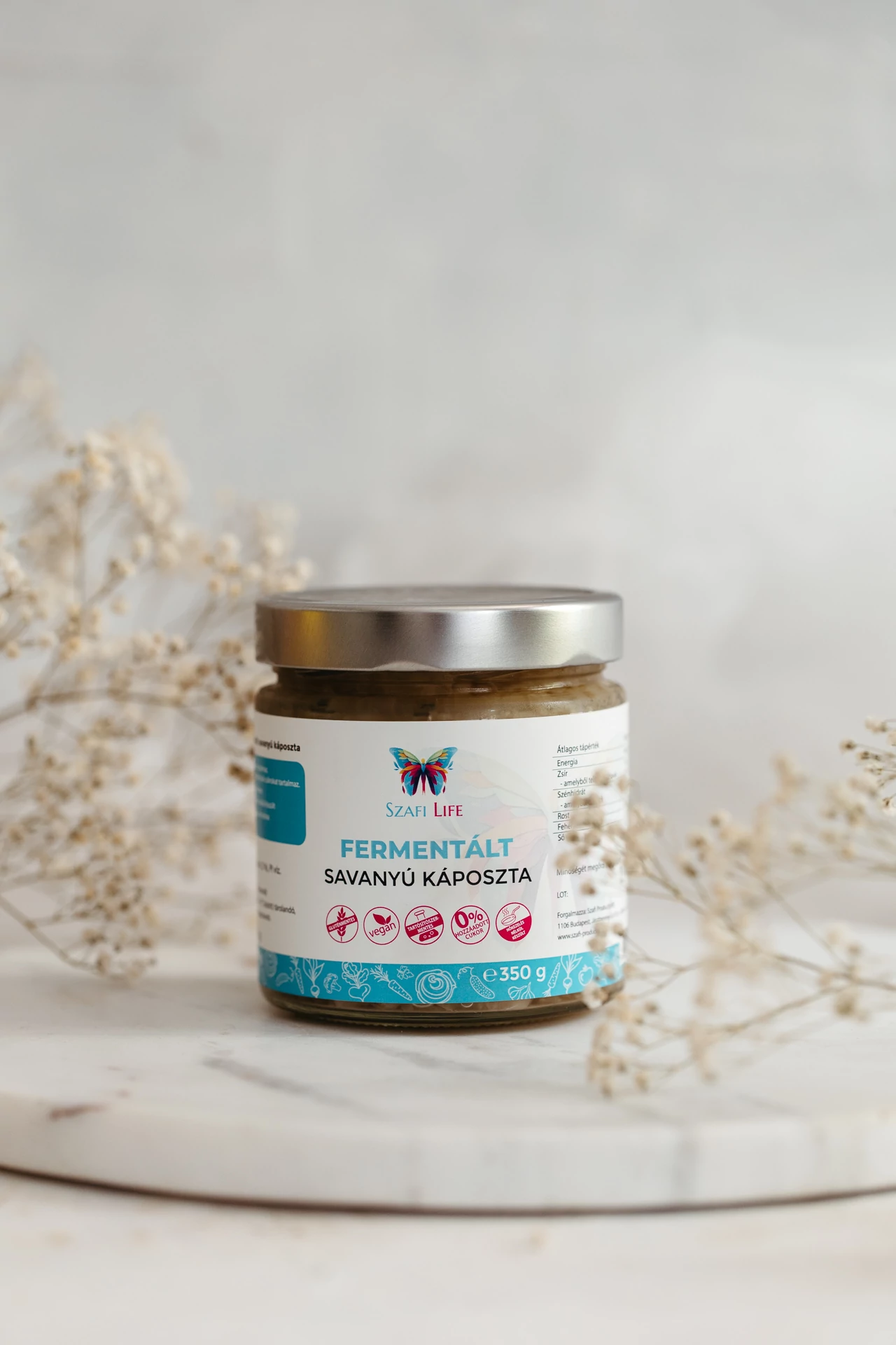Szafi Life Fermentált savanyú káposzta 350g (gluténmentes)