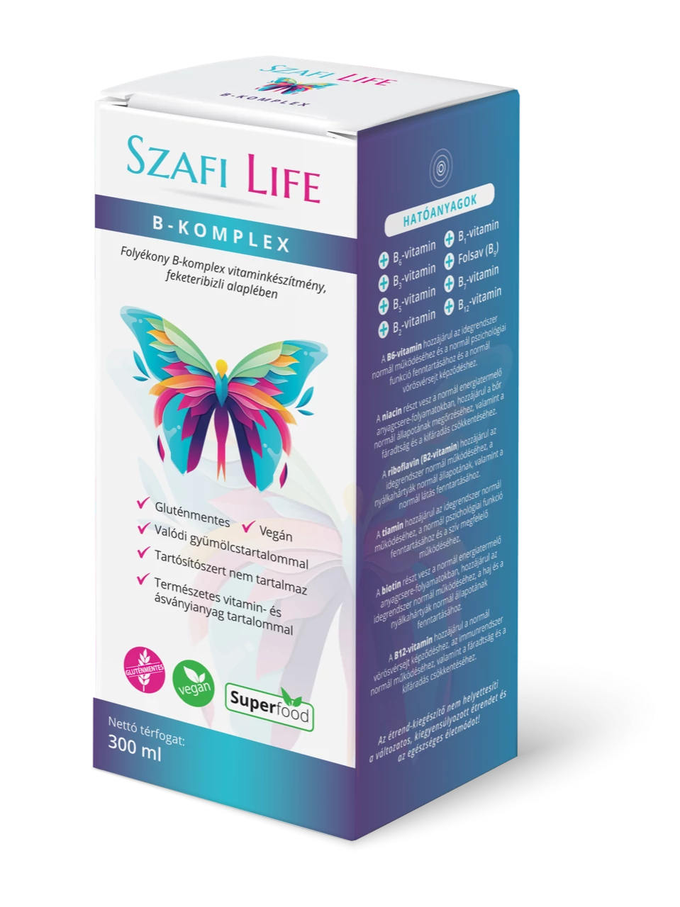 Szafi Life B-komplex 300ml (gluténmentes)