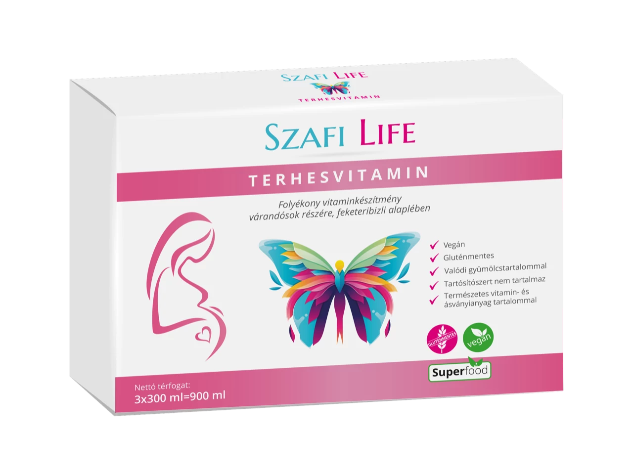 Szafi Life Terhesvitamin 3x300ml (gluténmentes)
