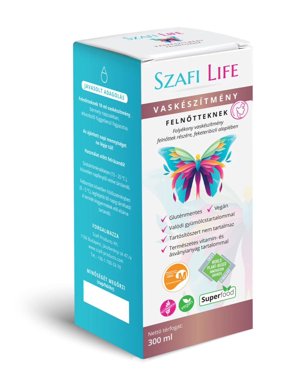 Szafi Life Vaskészítmény felnőtteknek 300ml (gluténmentes)
