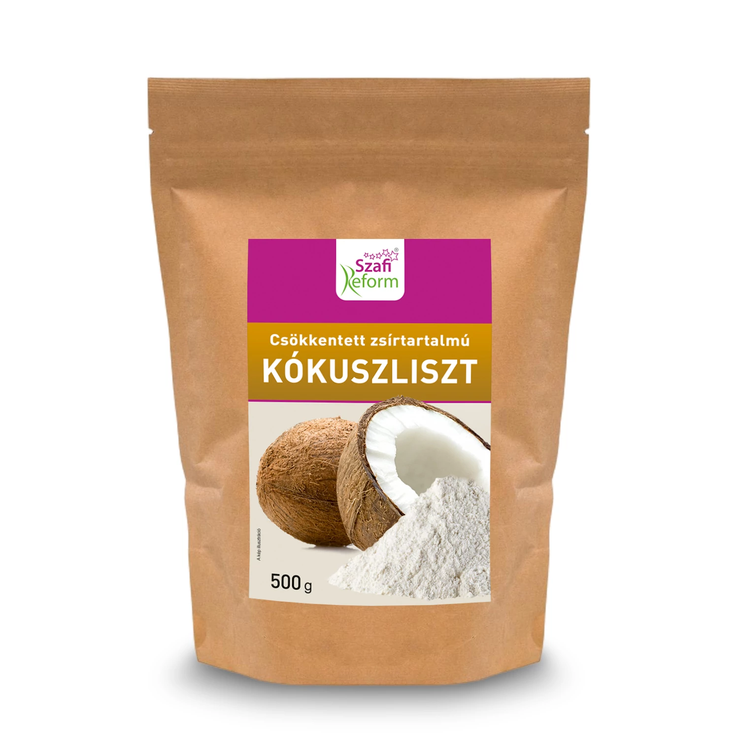 Szafi Reform csökkentett zsírtartalmú kókuszliszt 500 g (gluténmentes)