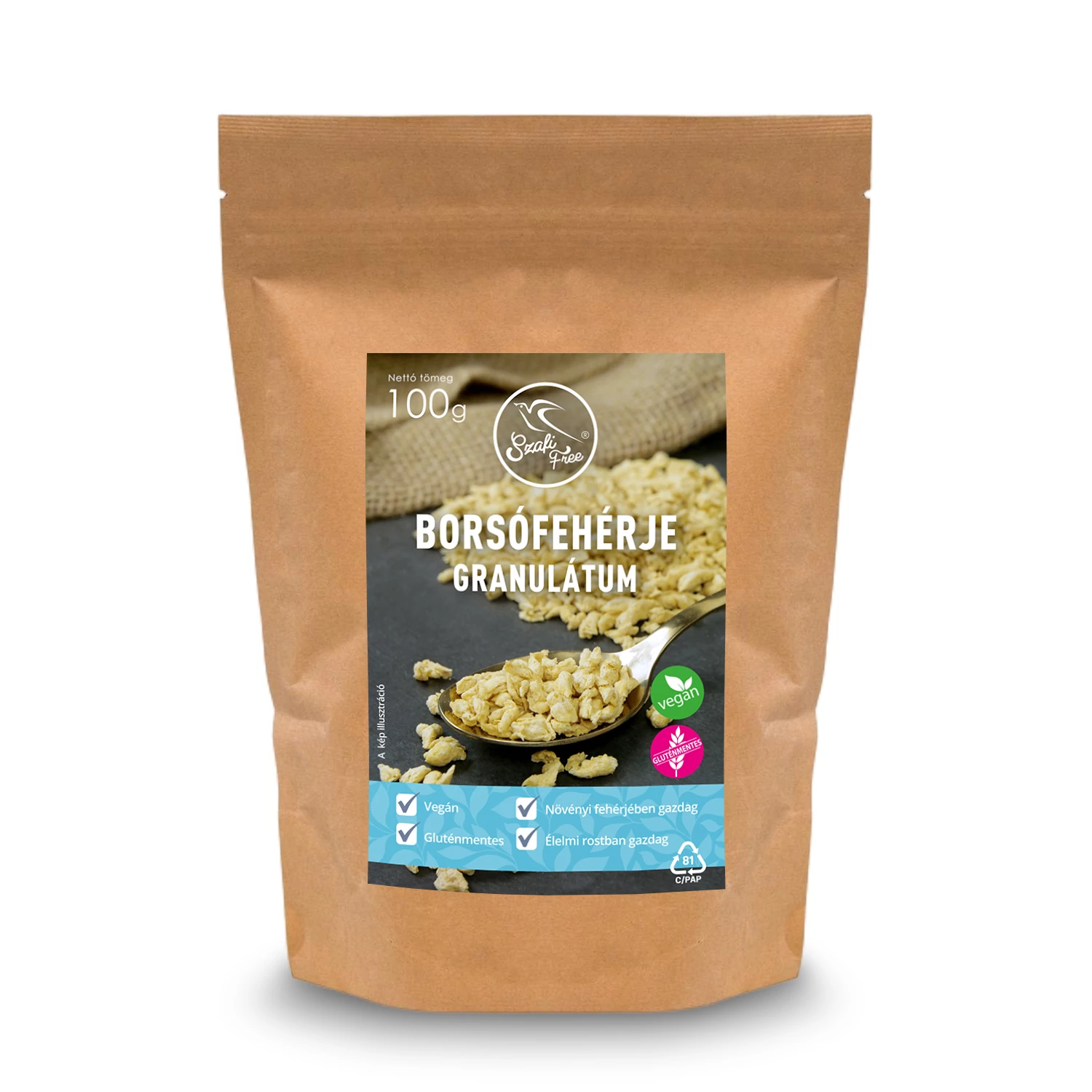 Szafi Free Borsófehérje granulátum (gluténmentes) 100g