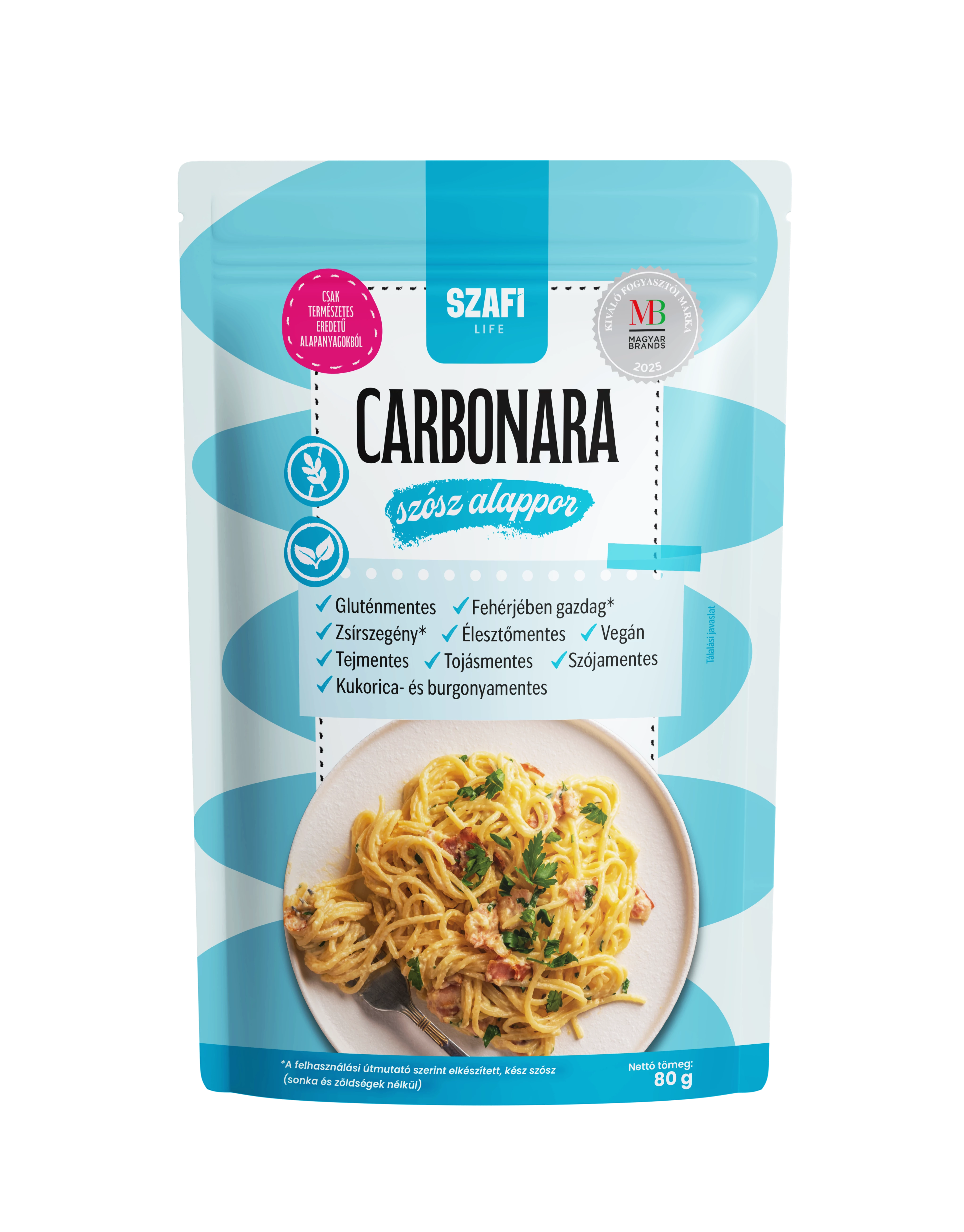Szafi Life Carbonara alap (gluténmentes) 80g