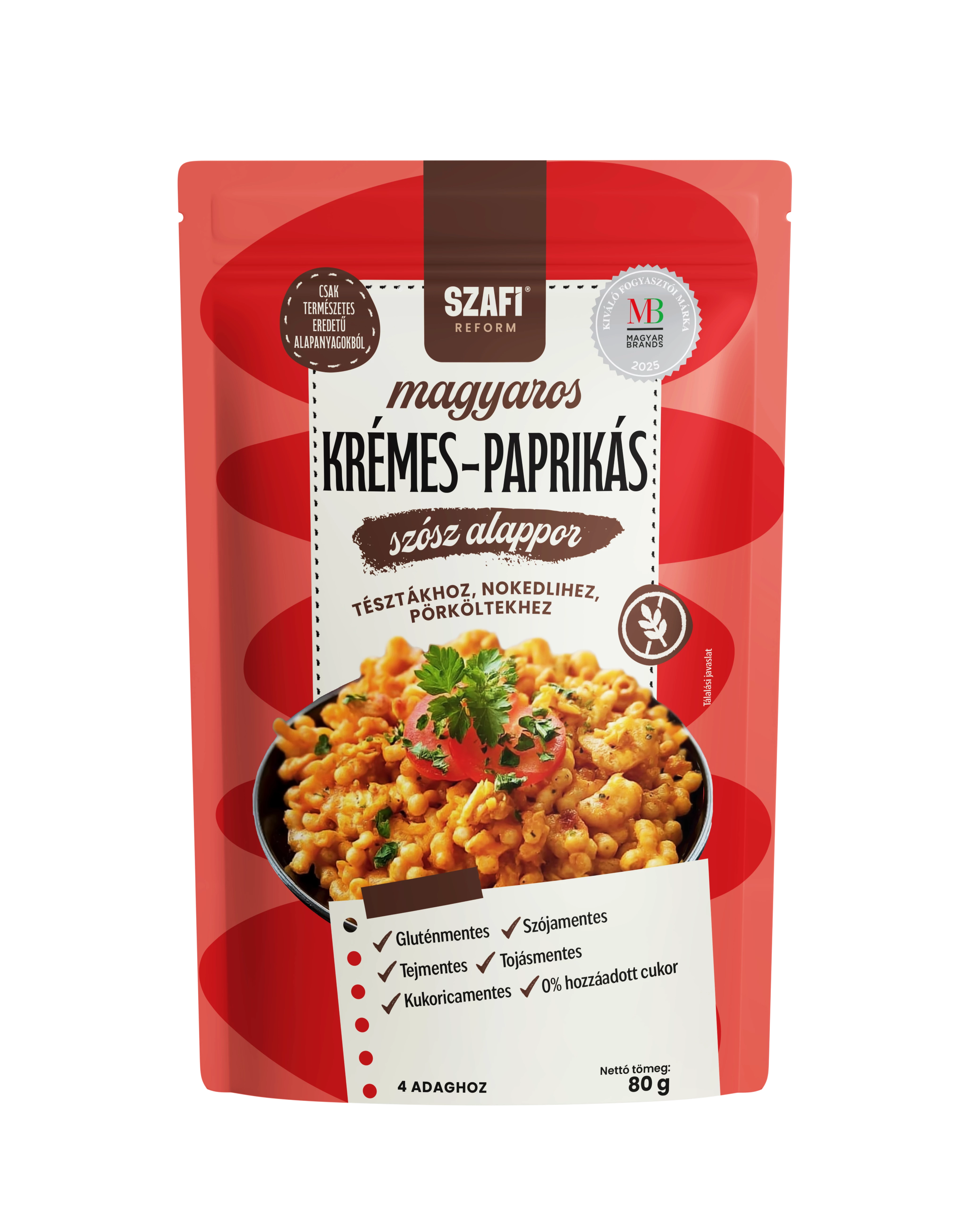 Szafi Reform magyaros krémes paprikás szósz alappor (gluténmentes) 80g