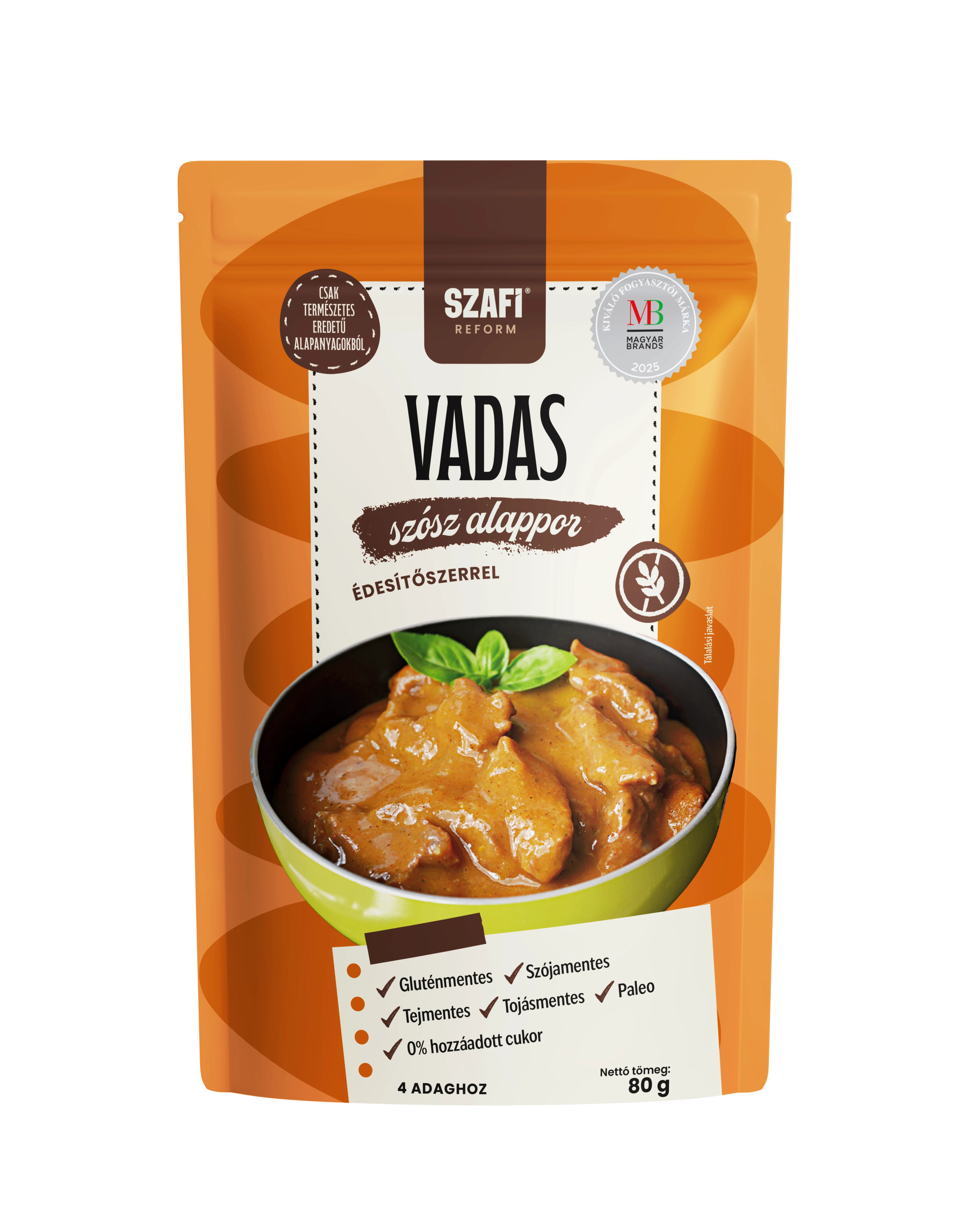 Szafi Reform vadas szósz alap édesítőszerrel (gluténmentes) 80g