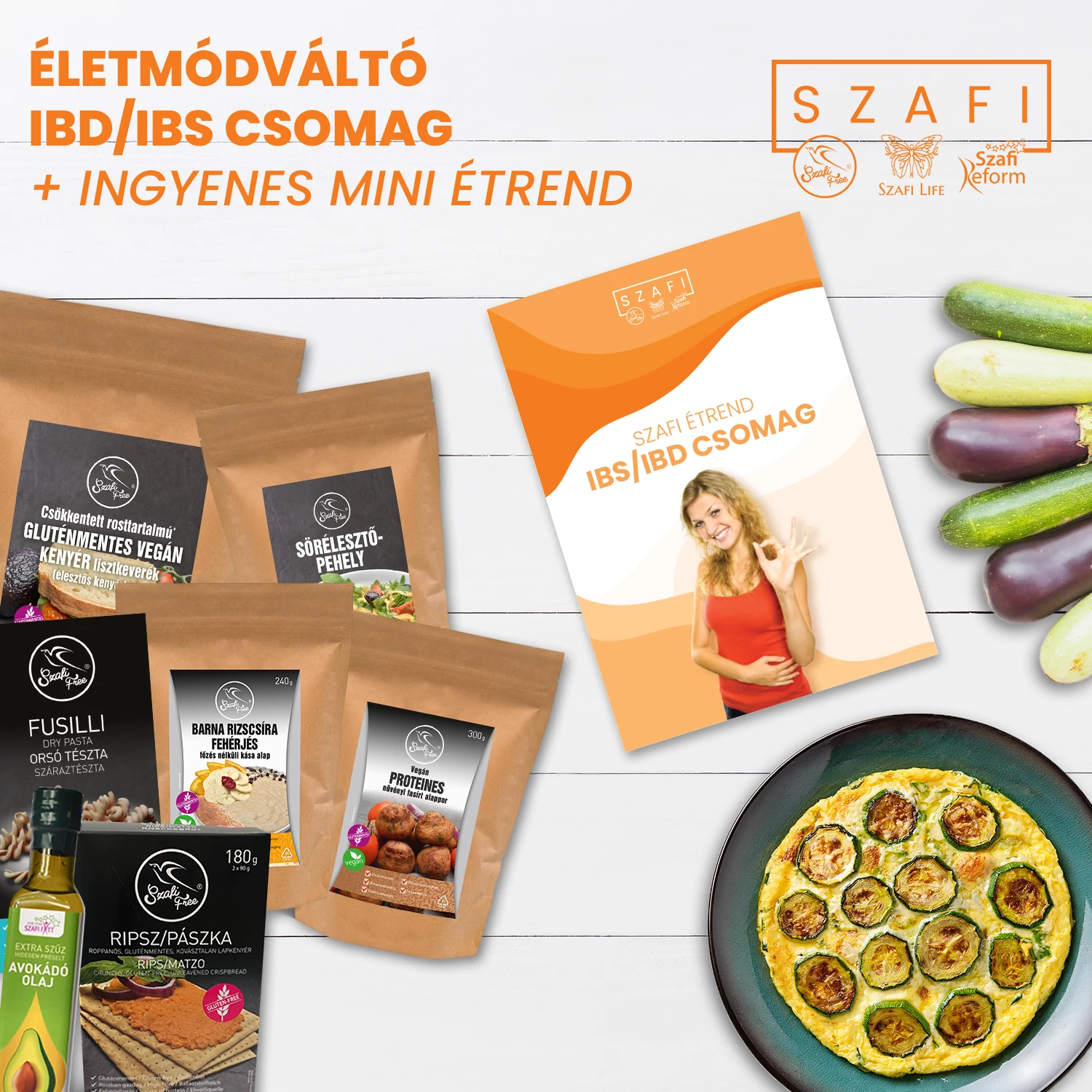 Szafi IBS/IBD csomag gluténmentes termékekkel