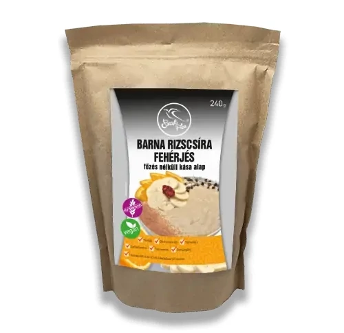 Szafi Free Barna rizscsíra fehérjés főzés nélküli kása alap (gluténmentes, tejmentes, VEGÁN) 240 g