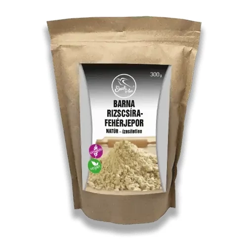 Szafi Free Barna rizscsíra-fehérjepor NATÚR- ízesítetlen (gluténmentes, vegán) 300 g