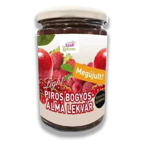 Szafi Reform Piros bogyós-alma lekvár 350 g (gluténmentes)
